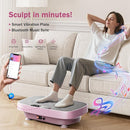 Vibration Plate Exercise Machine, Ultra-Quiet Vibration Plate for Lymphatic Drainage & Body Toning, Whole Body Vibration Platform with Bluetooth, Resistance Bands, Home Gyms Equipment by CozyNest Decor