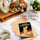 KITESSENSU Cocktail Shaker Set Bartender Kit with Stand | Bar Set Drink Mixer Set with All Essential Accessory Tools: Martini Shaker, Jigger, Strainer, Mixer Spoon, Muddler |Champagne Gold by CozyNest Decor