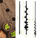 Auger Drill Bit for Planting 2x32'' - with Extension - Spiral Hole Planter for Bulbs, Fence Posts, and Umbrella Holes - 3/8'' Hex Drive Drill- Gardening Hole Digger Yard Tools by GreenHaven Gardens