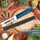 Dmore magnetic knife holder for wall—with 3 hooks, No Drilling 16 Inch black knife magnetic strip, Powerful knife magnet rack, include Adhesive Tape and screws for Knives, Utensils, and Tools by CozyNest Decor