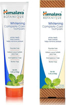 Himalaya Botanique Complete Care Whitening Toothpaste, Simply Peppermint, Fluoride Free for a Clean Mouth, Whiter Teeth and Fresh Breath, 5.29 oz, 2 Pack by CozyNest Decor