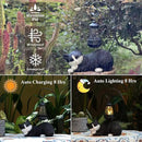 Solar Cat Statues with Lantern for Garden Outdoor Statue, Garden Lawn Outdoor Cat Statue, Cat Figurines Crafted Garden Sculptures & Statues for Patio, Yard, Lawn & Porch Gardening Gifts for Mom(13") by GreenHaven Gardens