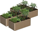 6x3x2 ft Raised Garden Bed, Large Metal Planter Raised Beds, Planters for Outdoor Plants for Vegetables, Flowers, Herbs, Fruits, and Succulents.(4 Pcs) by CozyNest Decor