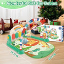 Baby Gyms Play Mats, Tummy Time Mat Toys, Infant Play Mat and Activity Gym, Baby Play Piano Gym Mat, Play Mats for Babies Newborns and Toddlers, Baby Activity Mat Toys 0-3-6-12 Months (Green) by TinyTreasures Baby Boutique