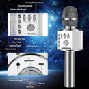 BONAOK Wireless Bluetooth Karaoke Microphone,3-in-1 Portable Handheld Karaoke Mic Speaker Machine Home Party Birthday for All Smartphones Q37 (Space Gray) by TinyTreasures Baby Boutique