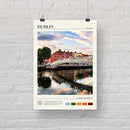 StudioUBILA Dublin Wall Art Poster, Decorative Cityscape Landscape Art Prints, Home Decor Wall Art Print for Bedroom Living Room Kitchen Decorations, Unframed by CozyNest Decor