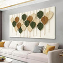 Boho Wall Art Chic Home Wall Art Modern Bohemian Feather Canvas Wall Art Decor For Apartment Dorm Living Room Bedroom Nursery Backdrop 20"W X 40"L Ready To Hanging by CozyNest Decor