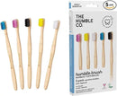The Humble Co. Bamboo Toothbrushes (5pk) – Toothbrushes for Superior Oral Care, Dental Hygiene, and Gum Care, BPA Free (Ultra Soft Bristles) by CozyNest Decor