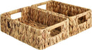 StorageWorks Water Hyacinth Baskets, Small Wicker Baskets for Organizing in Kitchen and Bathroom, 2-Pack by GreenHaven Gardens