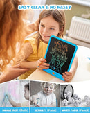 LCD Writing Tablet 10 Inch, Toys for 3 4 5 6 7 8 9 10 Year Old Boys Girls, Colorful Doodle Board Drawing Tablet, Gift for Boys Toddlers Age 3-12 Years, Memo Board, Drawing Pads with Lanyard(Blue) by TinyTreasures Baby Boutique