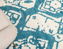 Unique Loom Rosso Collection Vintage Traditional Distressed Blue Round Rug (8' 0 x 8' 0) by CozyNest Decor