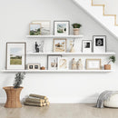 Floating Picture Ledge Shelves for Wall Set of 4, 72 Inch Wall Shelves with Lip Long Large Nursery Book Shelf for Toys Storage Kids Bookshelf Wall Mounted Living Room Bedroom Decor Frames by TinyTreasures Baby Boutique