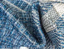 Unique Loom Outdoor Border Collection Area Rug - Soft Border (8' x 11' 4" Rectangle, Blue/ Ivory) by GreenHaven Gardens