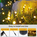 Solar Garden Lights Firefly & Starburst Swaying Lights (4 Pack), Waterproof Outdoor Decor for Yard, Patio, Pathway & Lawn by GreenHaven Gardens