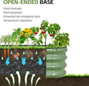 3-in-1 Modular Raised Garden Bed Kit - Adjustable Sizes (4x2x1ft, 3x3x1ft, 5x1x1ft) - Heavy-Duty Galvanized Steel Planter Box with Bracing Rods & Gloves for Vegetables, Fruits, Flowers by GreenHaven Gardens