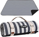 Picnic Blankets 80" x 60" Extra Large Outdoor Blanket Sand Free Foldable with Carry Strap for Beach, Camping, Park Grass, Hiking, Travel, Concerts, Indoors by TinyTreasures Baby Boutique