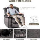 Recliner Chair Rocker Modern Ergonomic Lounge 360 Degree Swivel Single Sofa Seat Living Room Lounge Recliners on Clearance Foam Filling by CozyNest Decor