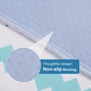 OUTCREATOR® Washable Bed Pads 34" x 56" (Pack of 2), Incontinence Mattress Protector, Anti-Slip Waterproof Underpads for Adults Kids Elderly Pets, Absorbency & Reusable Bedwetting Pads (Wave) by TinyTreasures Baby Boutique