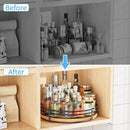 13" Lazy Susan Turntable Organizer - Wood Round Lazy Susan for Cabinet Kitchen Countertop Pantry Cupboard Dining Table Bathroom Coffee Bar Spice Storage Home Decor by CozyNest Decor