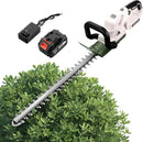 20" Hedge Trimmer Cordless with Battery,Electric Bush Trimmer,Lightweight Hedge Trimmers,3000RPM 180°Rotatable Head,3/4''Blade Gap Cordless Hedge Trimmer by GreenHaven Gardens