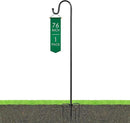 Ottsuls Shepherd Hooks with 5 Prongs Base for Outdoor - 76 Inch Adjustable Bird Feeder Pole for Outside Hanging, Garden, Hummingbird Feeder, Plant Baskets, Solar Light Lanterns, Wedding Decor (1 Pack) by GreenHaven Gardens