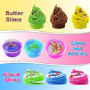 Ice Cream DIY Slime Kit for Girls, Glimmer Crunchy, Confetti Slime Making Kit for Girls, Butter, Foam, Cloud Slime with Add-ins, Foam Balls, Charms, Party Favors Gift Toys for Kids 6-12 by TinyTreasures Baby Boutique