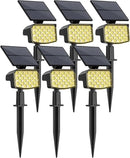 WELALO Solar Spot Lights Outdoor, [6 Pack/3 Modes] Solar Landscape Spotlights, Adjustable Solar Powered Security Lights, IP65 Waterproof Wall Lights for Walkway, Yard, Garden, Driveway (Warm White) by CozyNest Decor