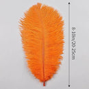 THARAHT Orange Ostrich Feathers 24pcs Natural Bulk 8-10Inch 20cm-25cm for Crafts Wedding Party Centerpieces Halloween and Home Decoration Feathers by CozyNest Decor