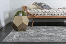 Unique Loom Rosso Collection Vintage, Traditional, Bohemian, Geometric, Distressed, Southwestern Area Rug, 4' 0" x 6' 0", Gray/Ivory by CozyNest Decor