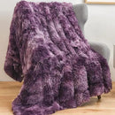 GONAAP Fuzzy Faux Fur Throw Blanket Tie-dye Violet Purple Super Soft Cozy Plush Fuzzy Shaggy Blanket for Couch Sofa Bed (Tie-dye Violet Purple, Throw(50"x60")) by CozyNest Decor