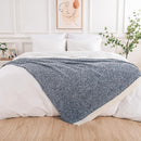 NEXHOME PRO Twin Size Soft Throw Blankets for Couch, Cozy Blankets Reversible Warm Knit Blanket for Women, Fuzzy Plush Lightweight Throws for Sofa, Bed, Picnic, Navy 60 x 80 inches by TinyTreasures Baby Boutique