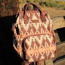 Wrangler Diaper Bag Backpack Aztec Travel Backpack Purses Western Multi-Function Baby Bags for Mom with Waterproof Insulated Pockets by TinyTreasures Baby Boutique