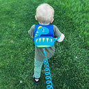 Accmor Toddler Harness with Leash, Cute Dinosaur Kids Harness + Anti Lost Wrist Link, Mini Child Harness Leash Wristband Strap Belt Protector for Baby Boys Girls to Outdoor Travel (Blue) by TinyTreasures Baby Boutique