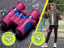 Binoculars for Kids, Girls or Boys Real Kids Binoculars in Vibrant Pink Blue - includes Sticker Book with 40 Bird Species - Kids Toys Small Binoculars, Toddler Binoculars by TinyTreasures Baby Boutique
