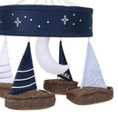 Lambs & Ivy Little Skipper Sailboat & Moon Musical Baby Crib Mobile Soother Toy by TinyTreasures Baby Boutique