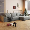 108" Sectional Couches for Living Room Modern Modular Sofa with L-Shape Couchs Upholstered Boneless Couch Deep Seat Sectional Couch with Chaise (Grey, Right Facing Chaise+2Seaters) by CozyNest Decor