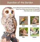 WONDER GARDEN Owl Statue Decor, Outdoor Resin Owl Figurine Sculpture for Home Porch Patio Lawn Yard Decorations or Housewarming Gifts by CozyNest Decor