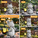Frog Solar Garden Statues Garden, Resin Frog Figurine Decorations, Outdoor Frog Garden Decor Art for Lawn,Yard, Unique Housewarming Gift for Garden Home by GreenHaven Gardens