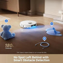 DREAME L50 Ultra Robot Vacuum and Mop White, 19,500Pa Suction, with Auto-Empty and Mop Self-Cleaning, Precise Obstacle Avoidance, HyperStream Detangling DuoBrush by CozyNest Decor