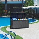 KAMABOKO 101 Gallon Waterproof Large Resin Deck Box, Lockable Large Outdoor Storage Boxes Indoor Outdoor Storage Container for Patio Cushions, Gardening Tools, Pool Supplies, Black by CozyNest Decor