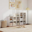 4 Cube Book Shelf - High-Strength Steel Cube Storage Organizer with Open Display Shelves for Living Room by CozyNest Decor