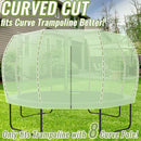 Gardenature 10FT/12FT/14FT Trampoline Tent(Tent Only), Fit Round Trampolines, Shade Cover with LED Light, Outdoor Trampolien Accessories, Anti-Tear, Beige by TinyTreasures Baby Boutique