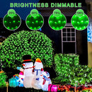JMEXSUSS 360 LED Green Net Lights Outdoor, Connectable 12ft x 5ft Christmas Net Lights Plug in with Remote, 8 Modes Waterproof Green Christmas Lights for Bushes Christmas Halloween Decorations by GreenHaven Gardens