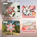 Stained Glass Window Hanging - Double-Layered Tiffany Flowers Suncatchers for Windows Hanging,Floral Sun Catcher for Plant Lovers Mothers Day Anniversary Love Gift by GreenHaven Gardens