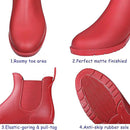 Asgard Women's Ankle Rain Boots Waterproof Chelsea Boots by GreenHaven Gardens