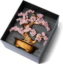 Natural Rose Quartz Gemstone Crystal Bonsai Tree of Life（1,350 Gemstone Count） Large Feng Shui Money Chakra Tree for Luck and Wealth Decoration 20 Inches by GreenHaven Gardens