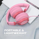 AILIHEN C8 Girls Headphones, On-Ear Headphones Wired with Microphone and Volume Control Foldable Corded Stereo 3.5mm Headset for Girls School Chromebook Laptop Computer PC Tablets Travel (Pink) by TinyTreasures Baby Boutique