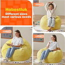 Hobestluk 4.5FT Bean Bag Chair Giant Bean Bag Chair with Filler Included Adult Bean Bag Chairs with Removable Cover for Bedroom Living Room - (Jumbo, Yellow) by CozyNest Decor