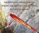Tenkara Rod Fly Fishing Rod Kit - Kids Fishing Pole Small Stream Collapsible Fly Poles All Waters Quality Carbon Tube Creek Rods by TinyTreasures Baby Boutique