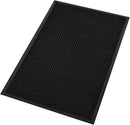 fani Heavy Duty Large Outdoor Indoor Entrance Doormat Waterproof Low Profile Entrance Rug Front Door Mat Patio Anti-Skid Rubber Back, 31x47 inch (Jet Black) by GreenHaven Gardens